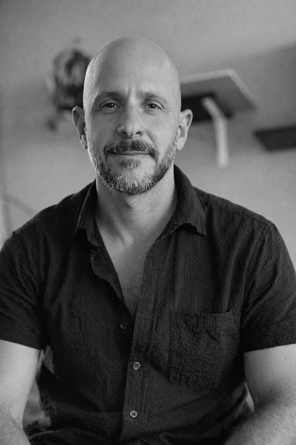 Portrait of John Finnell in his studio