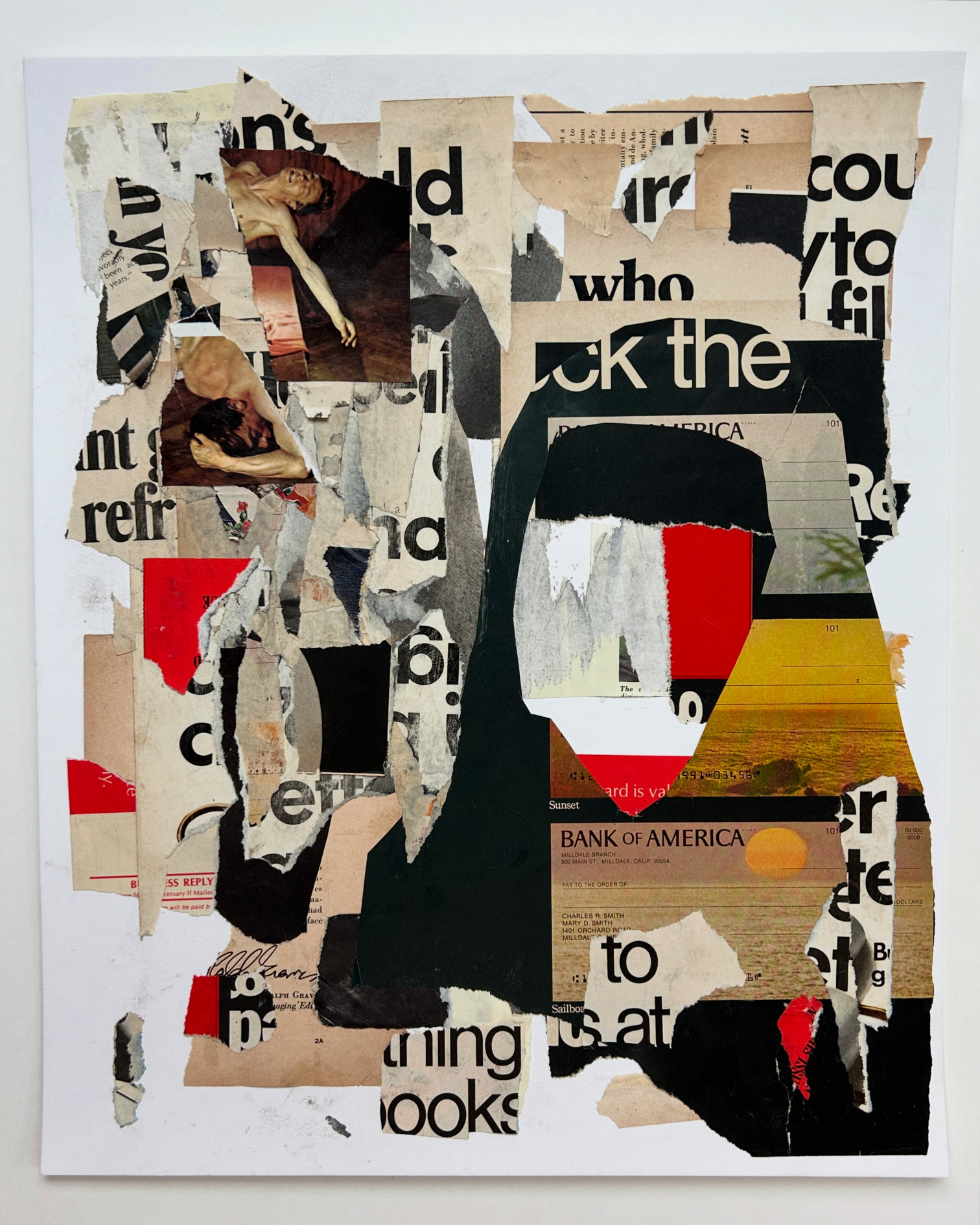 Faceless Series piece Red Black