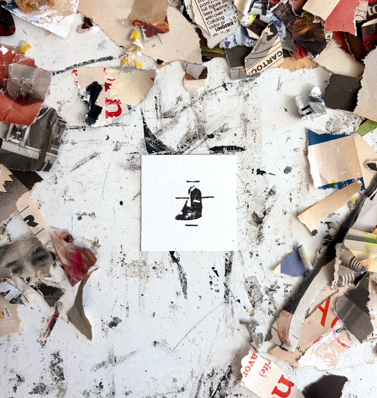 Sundry Sullen collage workspace